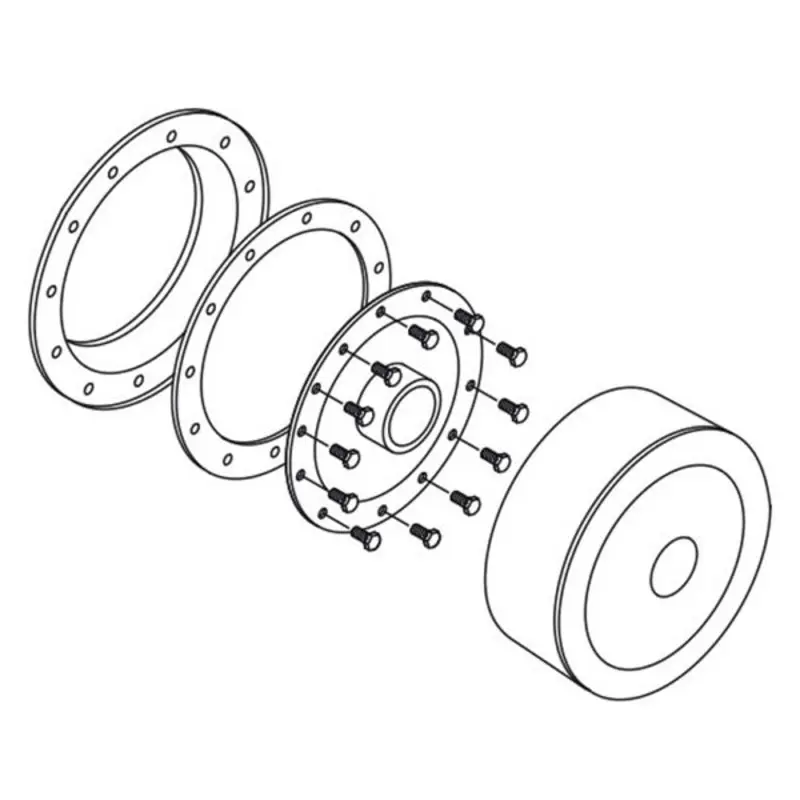 BN Flansch-Kit für Einschraub E-Heizer 150-600lt, Ø180 - 1½"