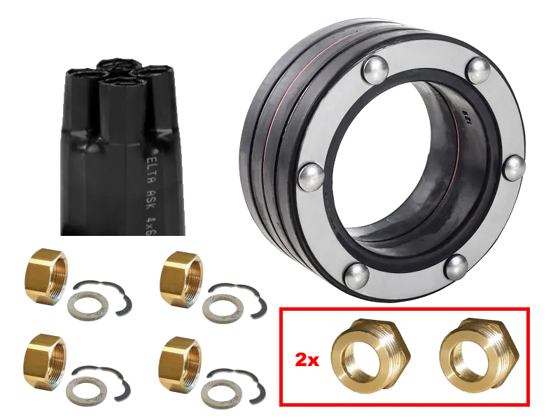 Fernwärmeleitung EWR-Anschlussset DN40