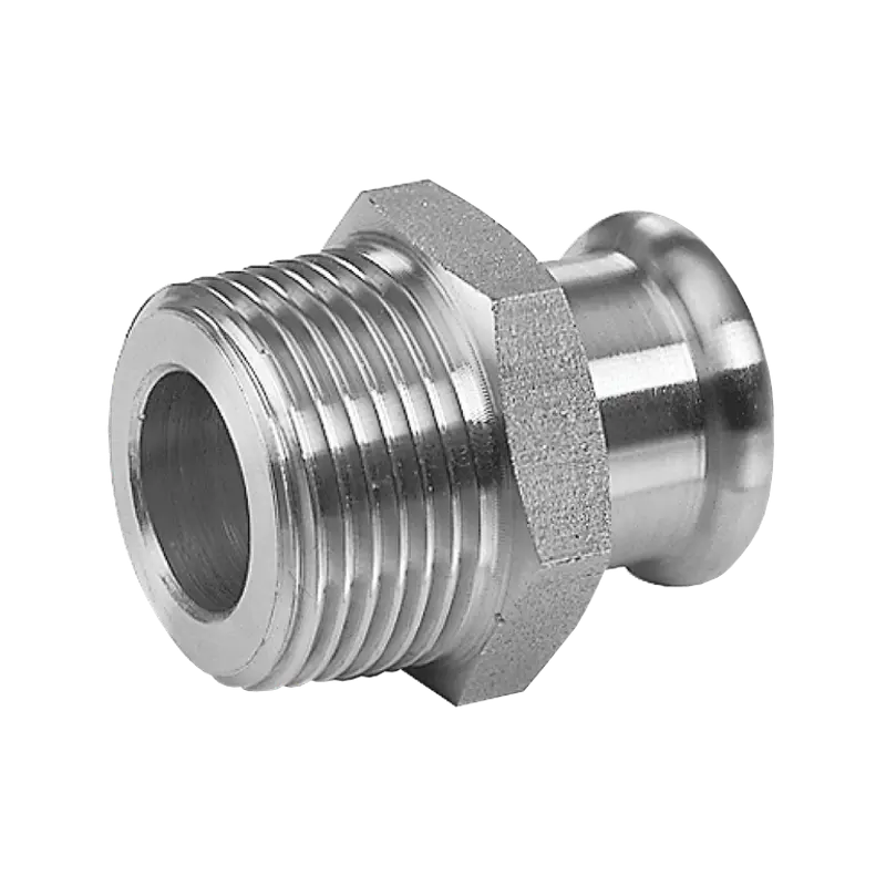 C-Stahl M Übergang mit Aussengewinde (I/AG)