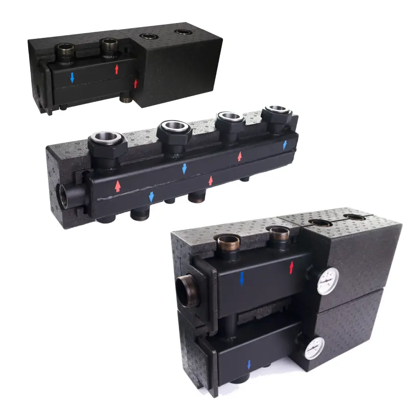 WO Gruppenverteiler für Heizkreise geschraubt