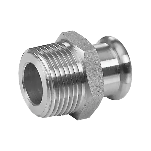 C-Stahl M Übergang mit Aussengewinde (I/AG)